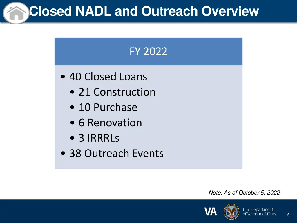 closed nadl and outreach overview