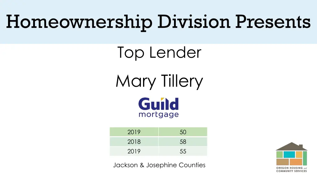 homeownership division presents