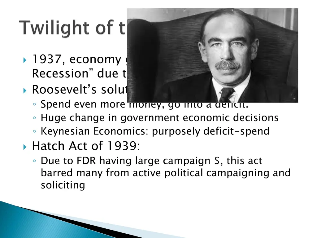 1937 economy goes south roosevelt recession