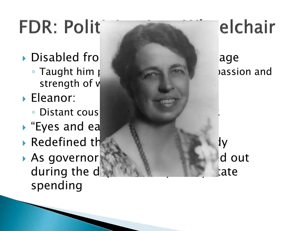 disabled from polio at a younger age taught