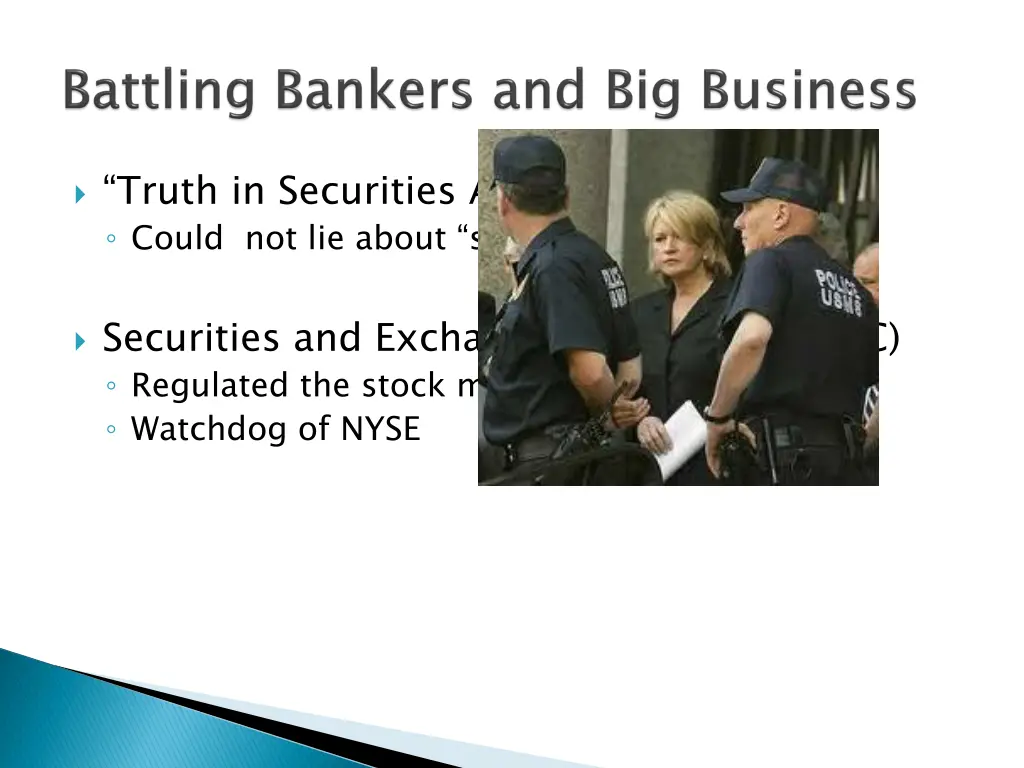truth in securities act could not lie about