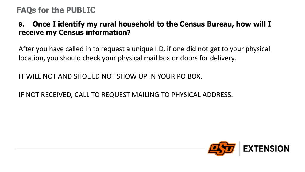 faqs for the public 3