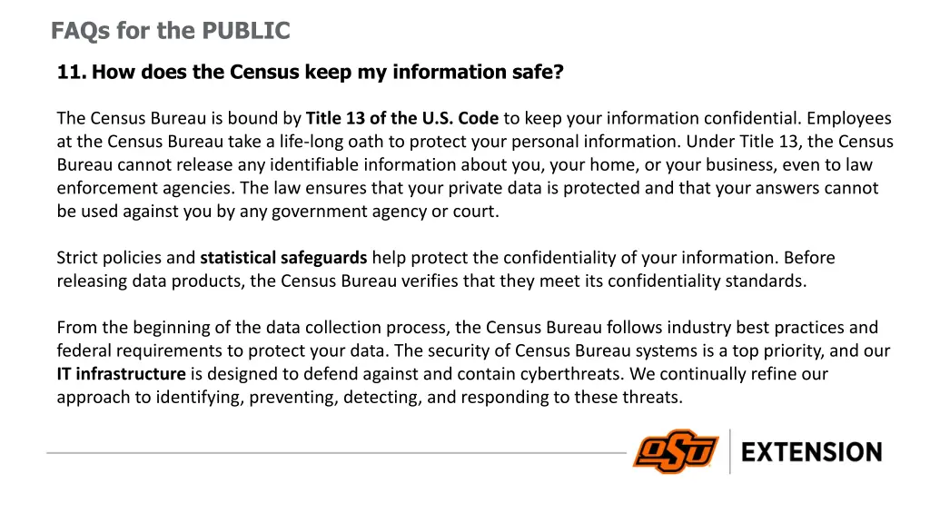 faqs for the public 5