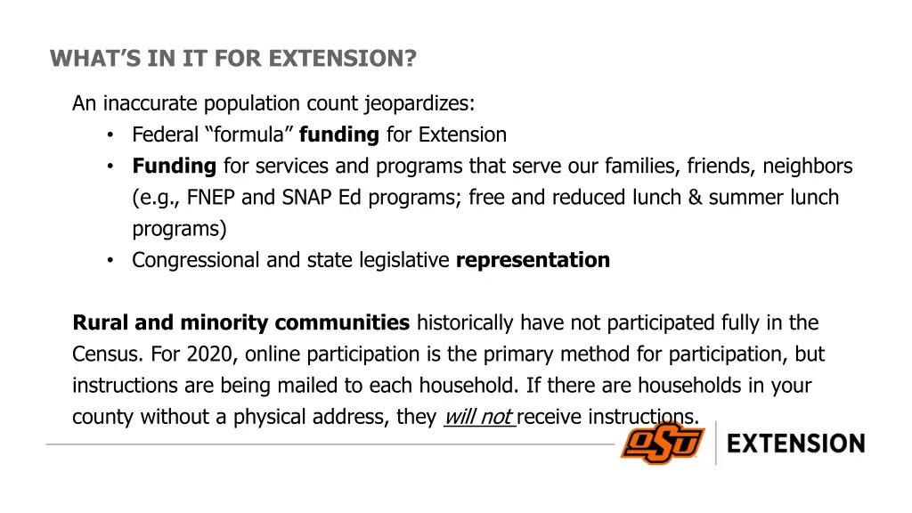 what s in it for extension 1