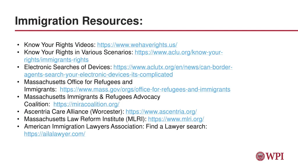 immigration resources