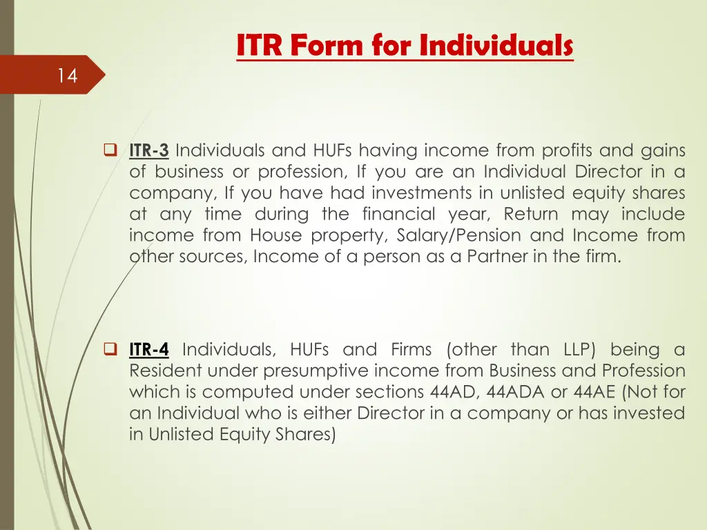 itr form for individuals 1