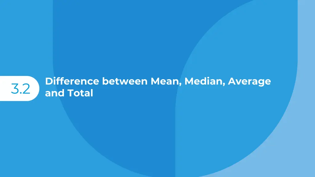 difference between mean median average and total