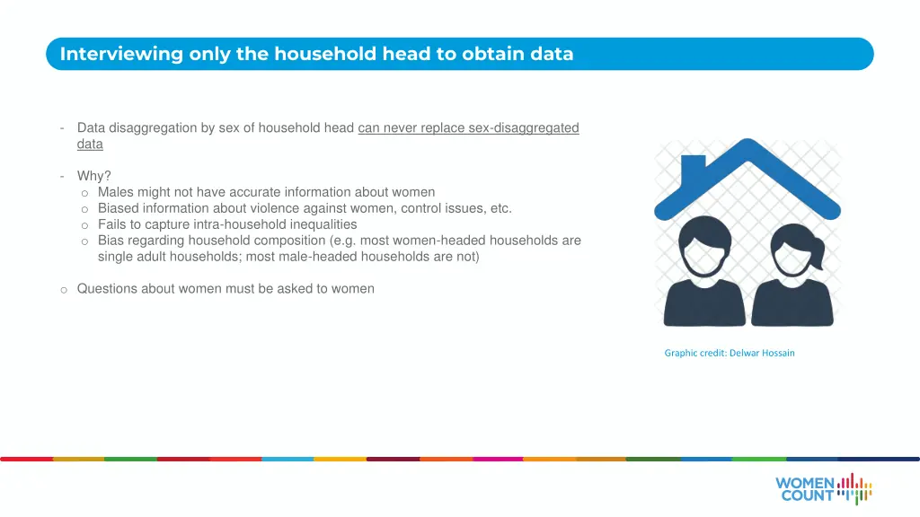 interviewing only the household head to obtain