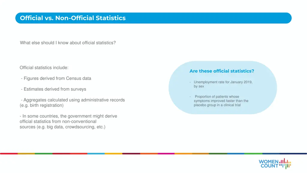 official vs non official statistics 1