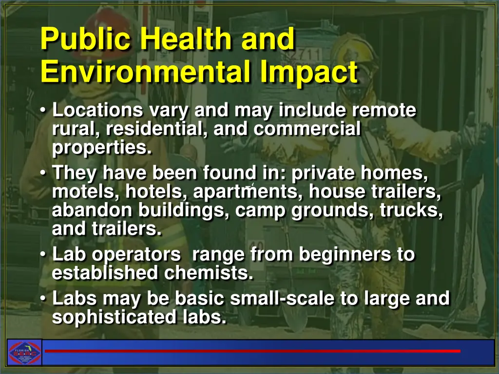 public health and environmental impact locations