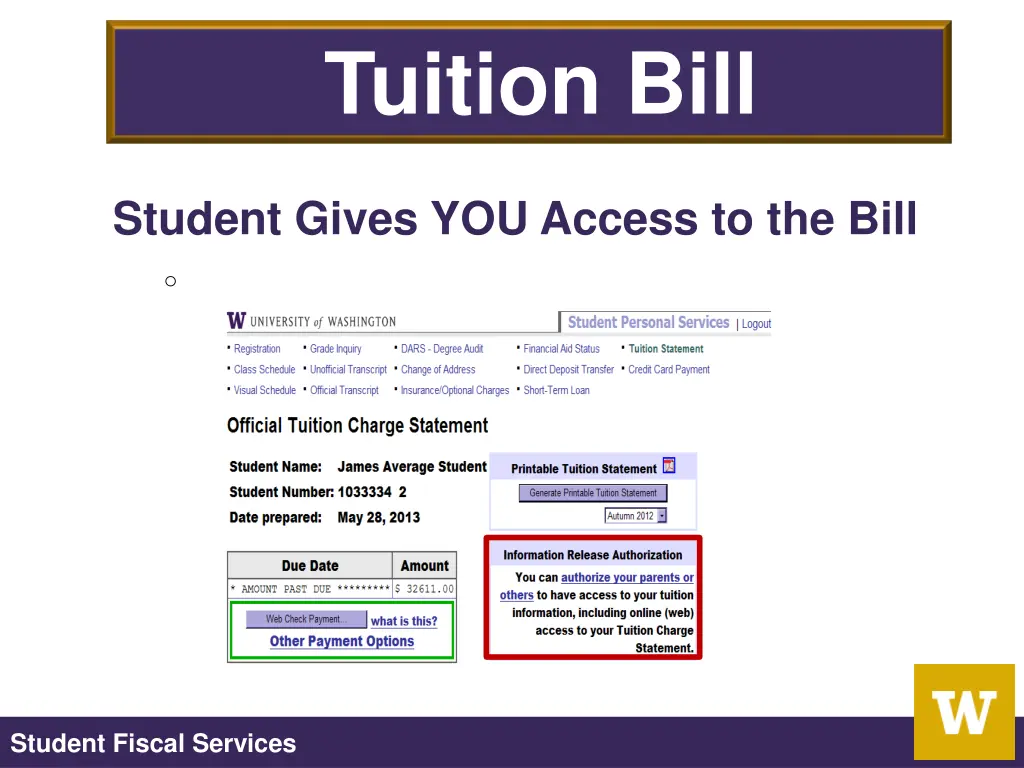 tuition bill