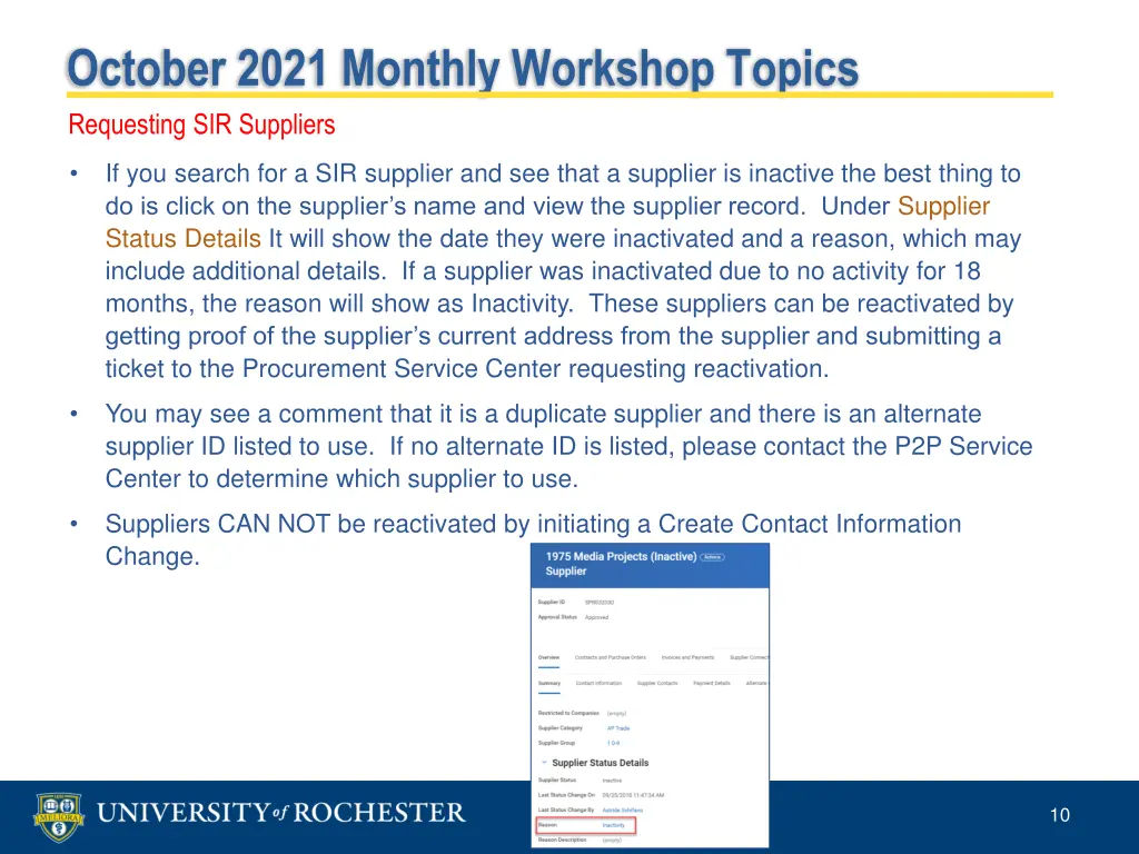 october 2021 monthly workshop topics requesting 1