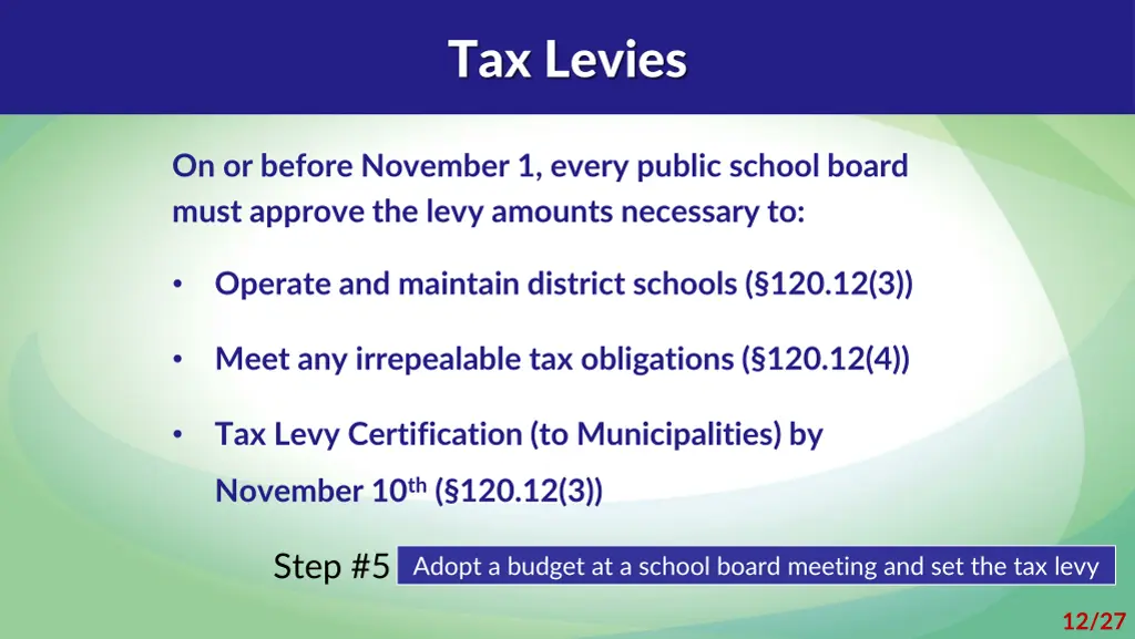 tax levies
