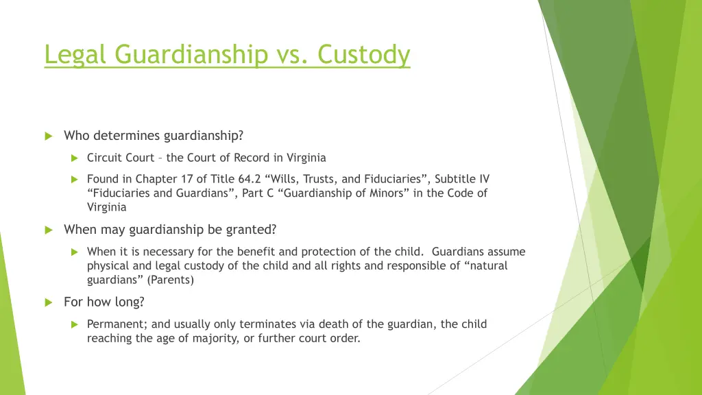 legal guardianship vs custody 1