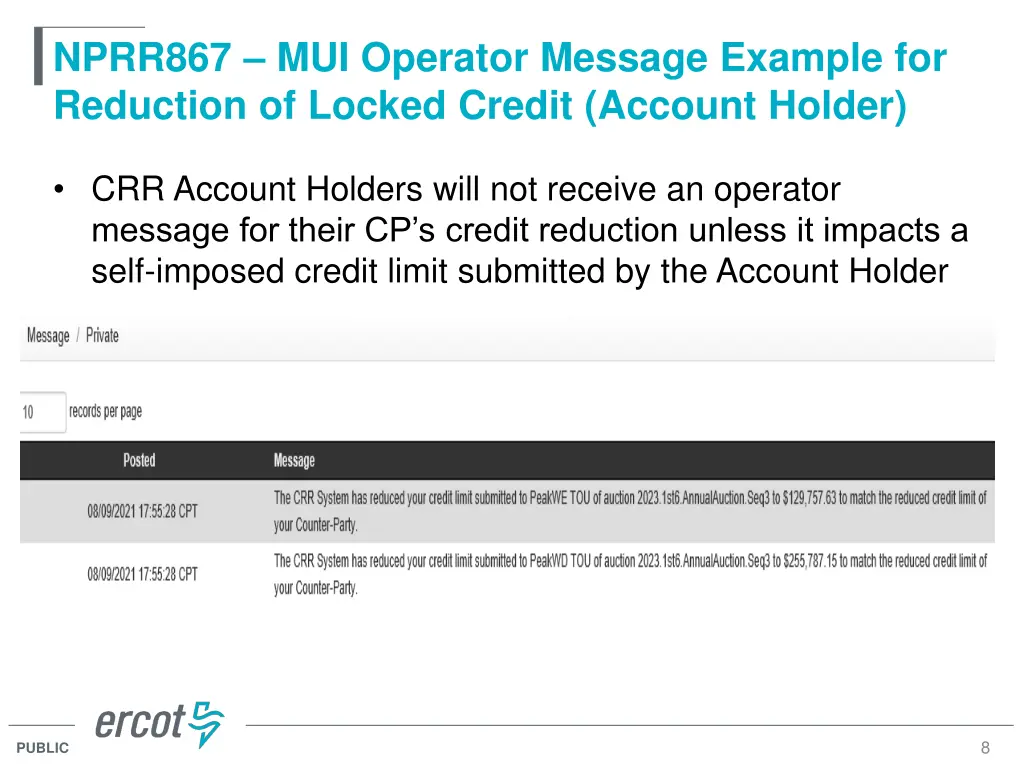 nprr867 mui operator message example 1