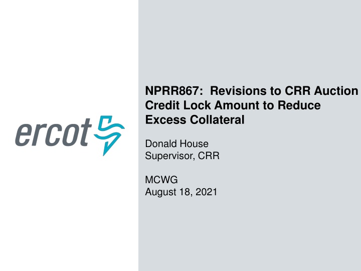 nprr867 revisions to crr auction credit lock