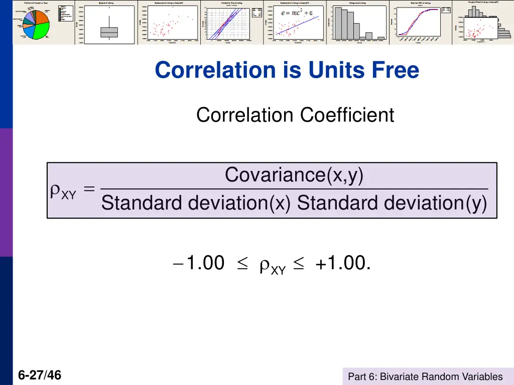 correlation is units free