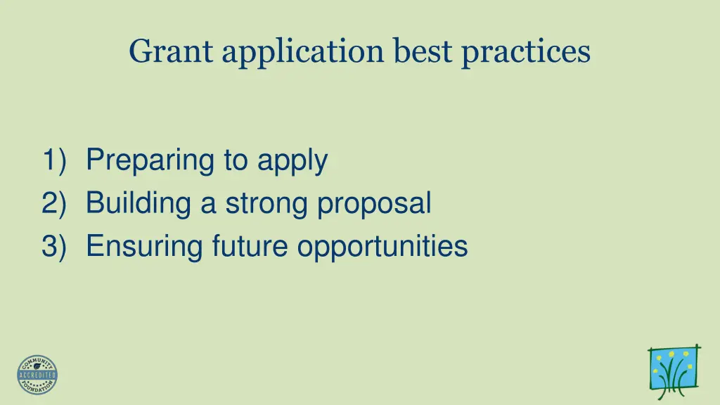 grant application best practices