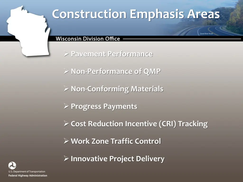 construction emphasis areas