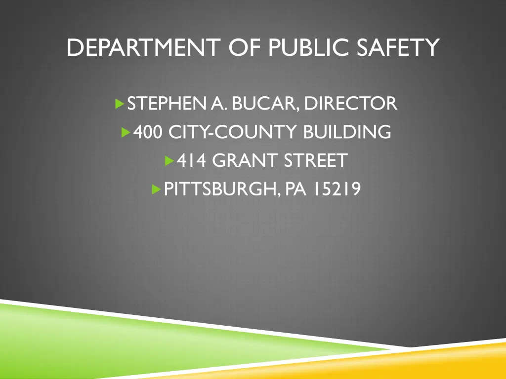 department of public safety