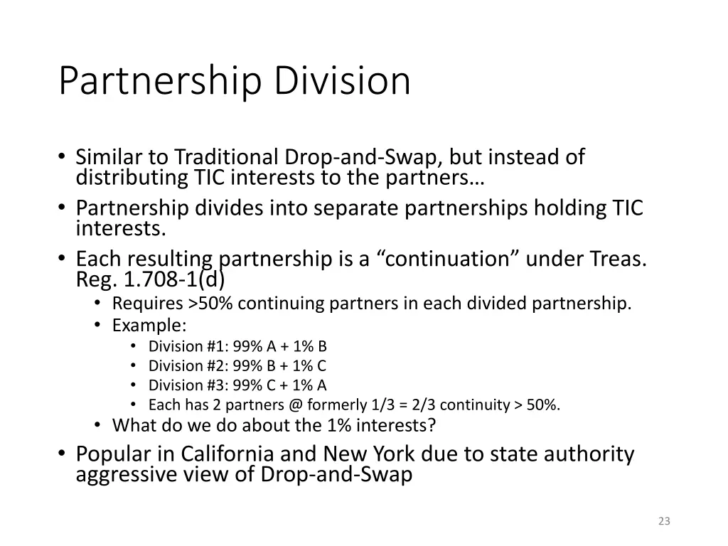 partnership division
