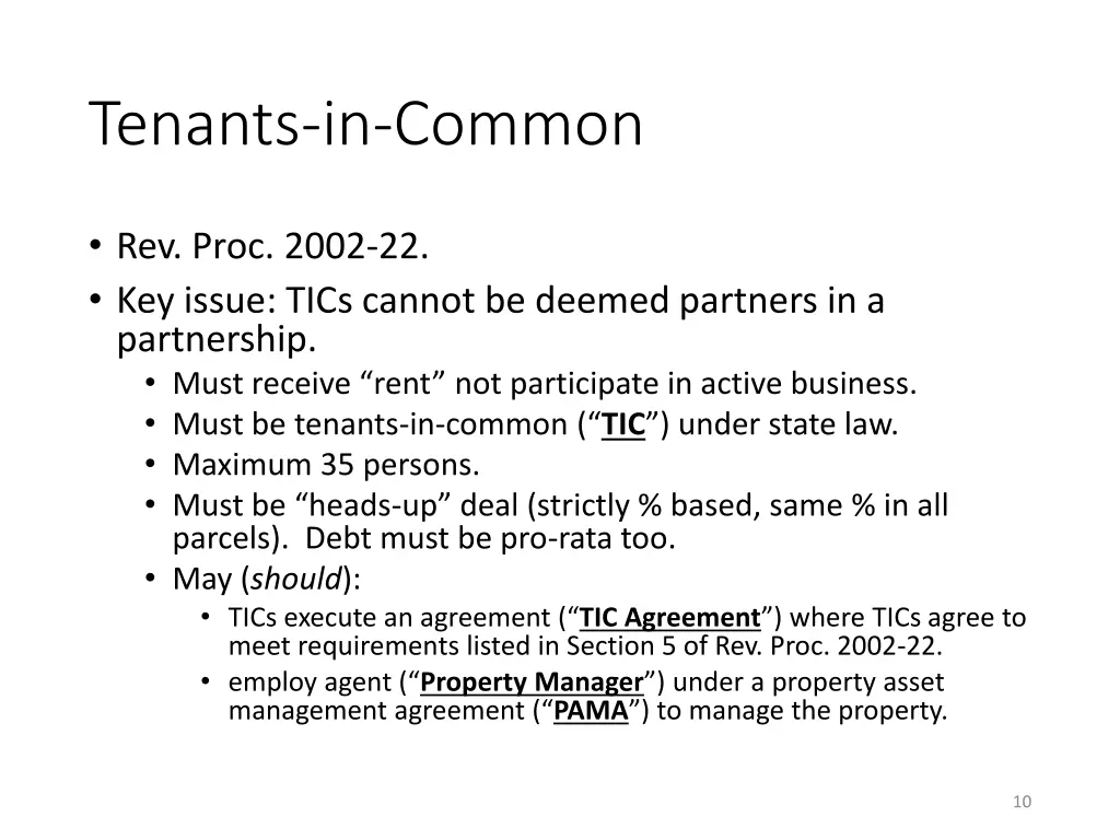 tenants in common