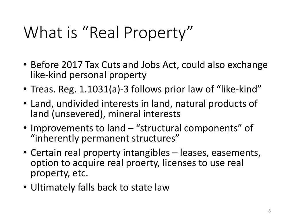 what is real property