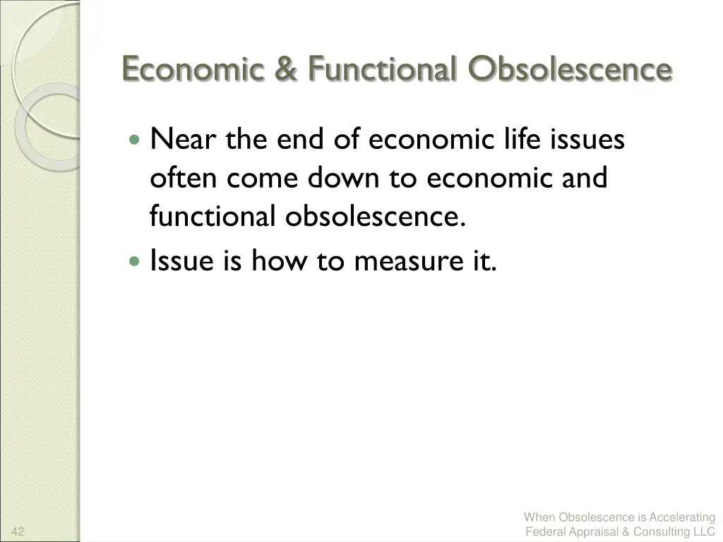 economic functional obsolescence