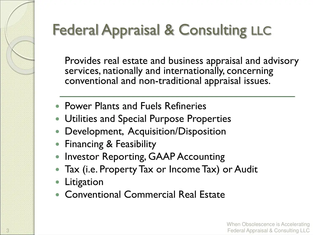 federal appraisal consulting llc