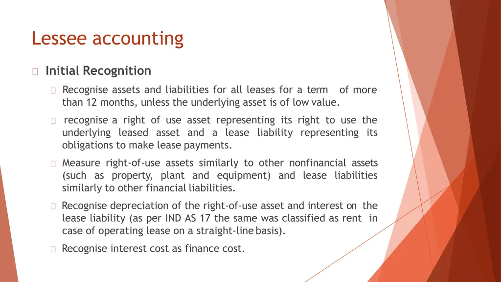 lessee accounting