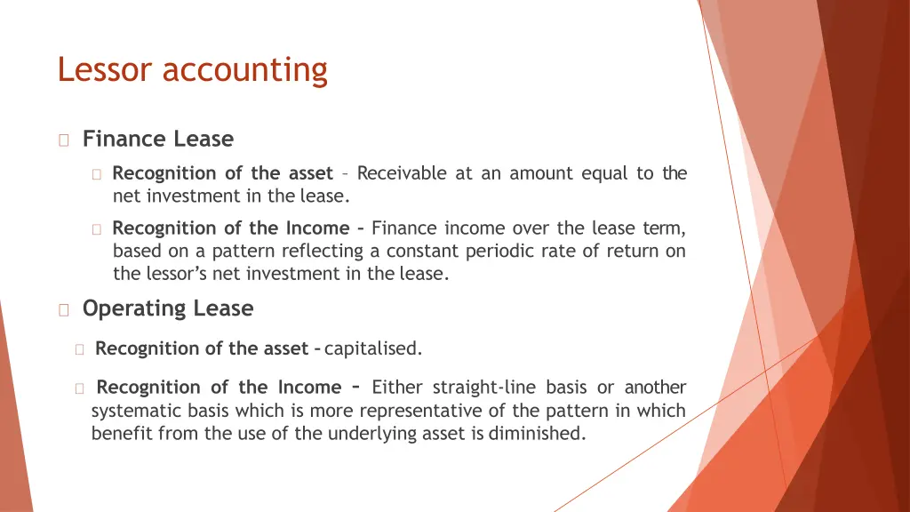 lessor accounting