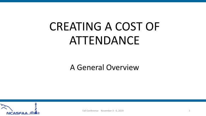 creating a cost of attendance