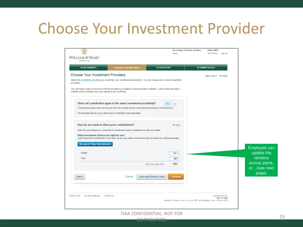 choose your investment provider