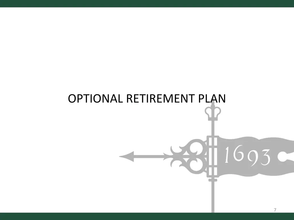 optional retirement plan