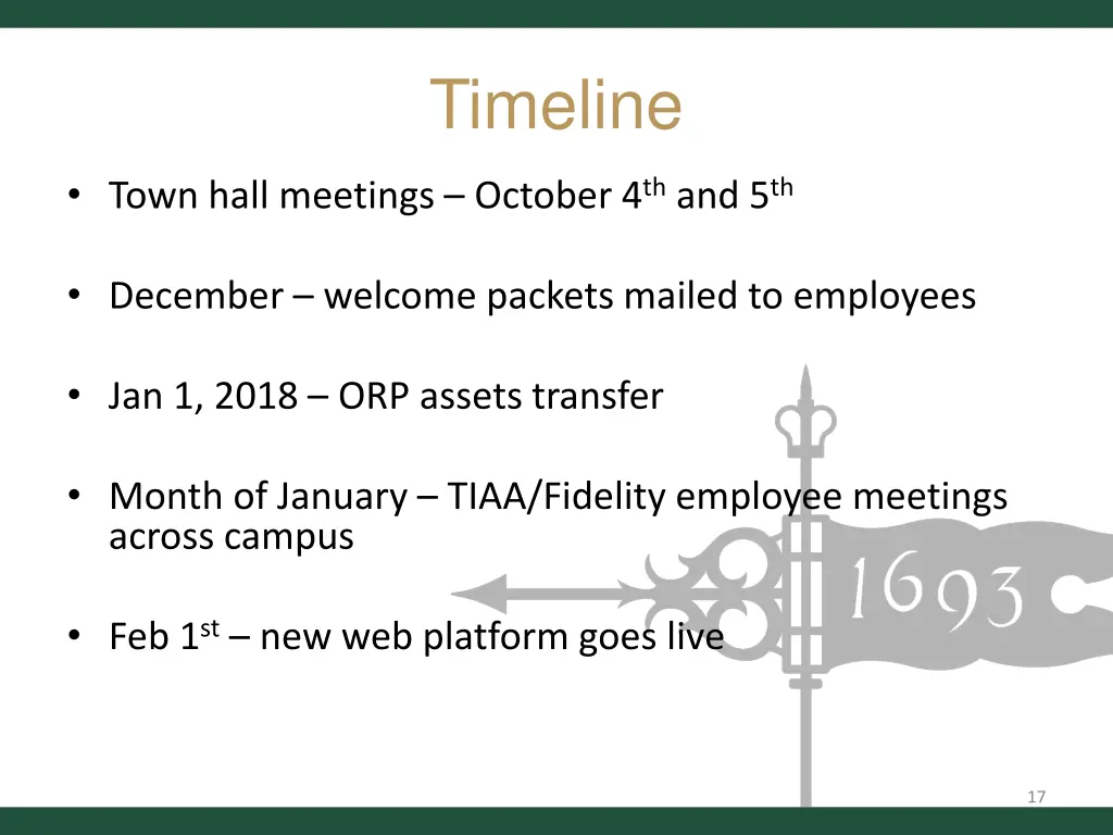 timeline