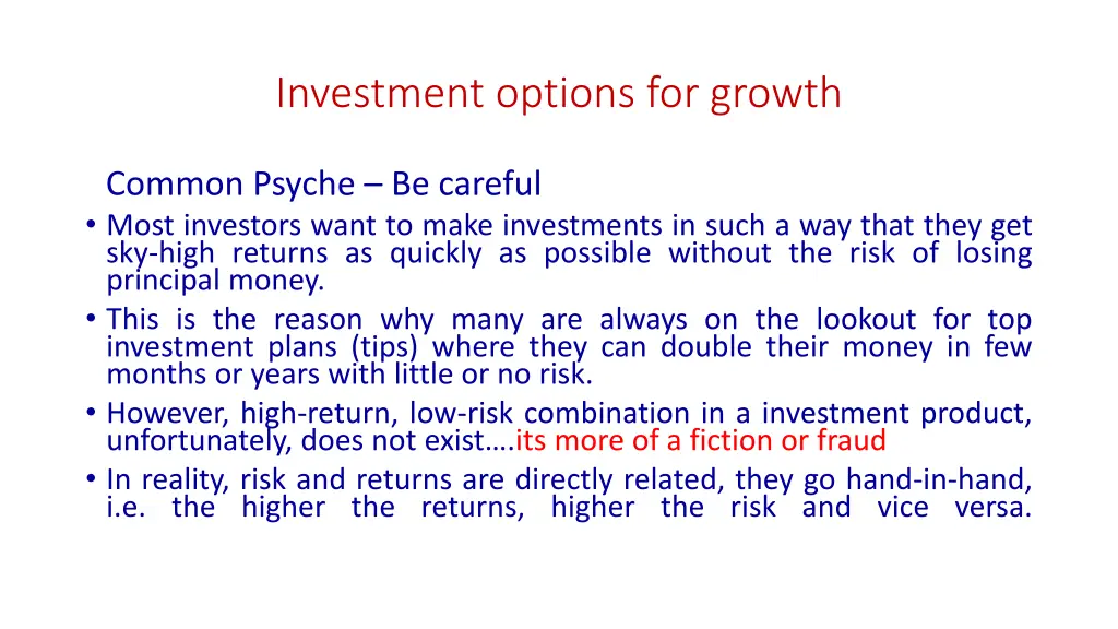 investment options for growth 1