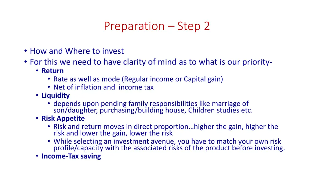 preparation step 2