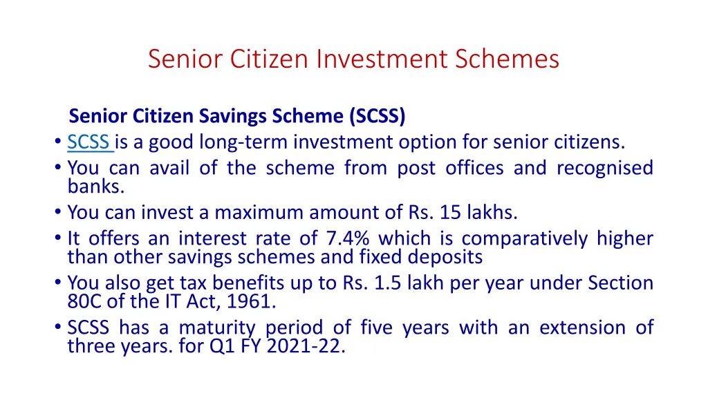 senior citizen investment schemes 1
