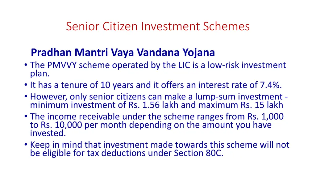 senior citizen investment schemes
