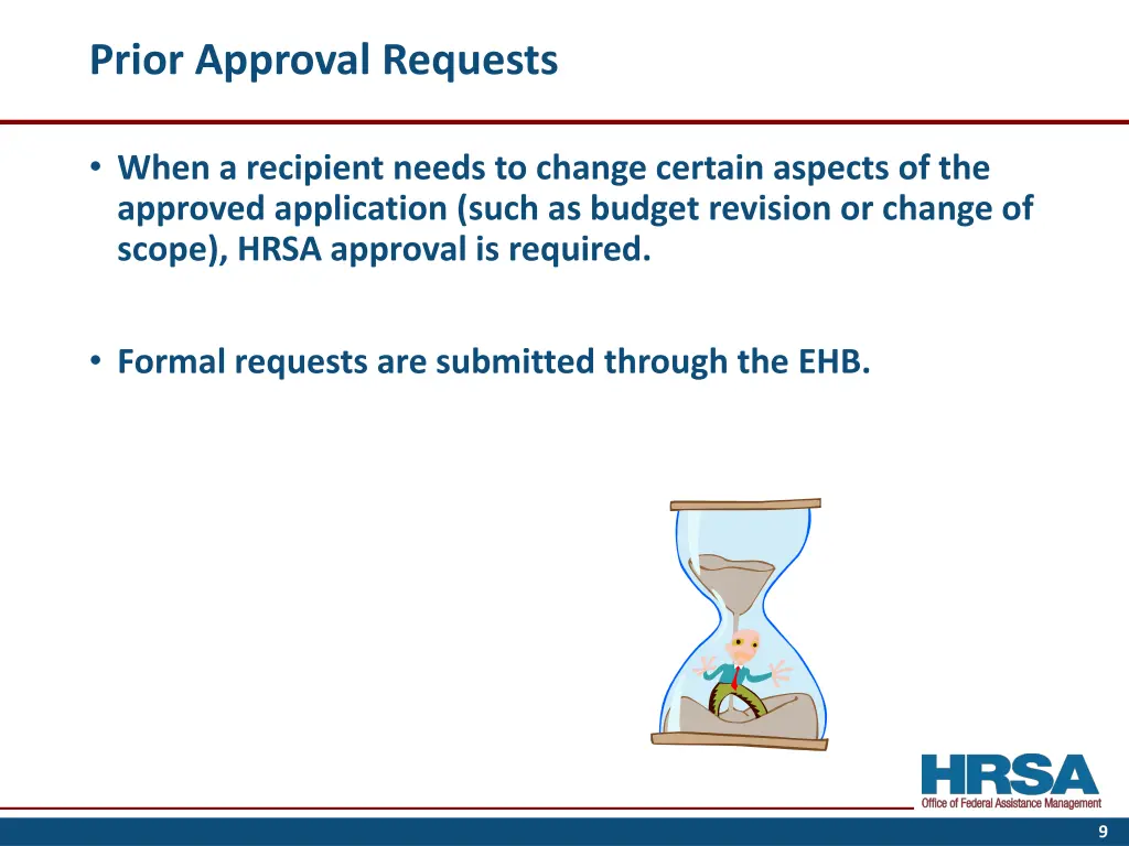 prior approval requests