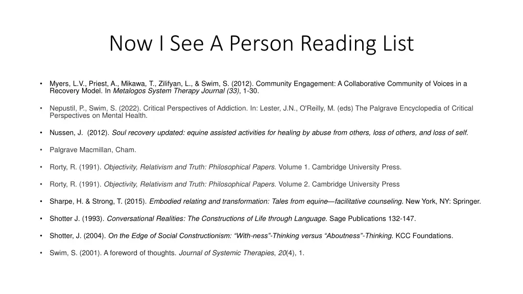 now i see a person reading list 3