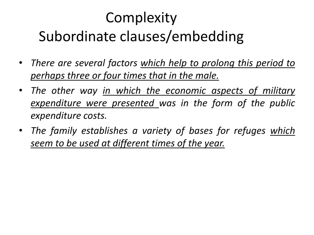complexity