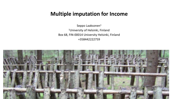 multiple imputation for income