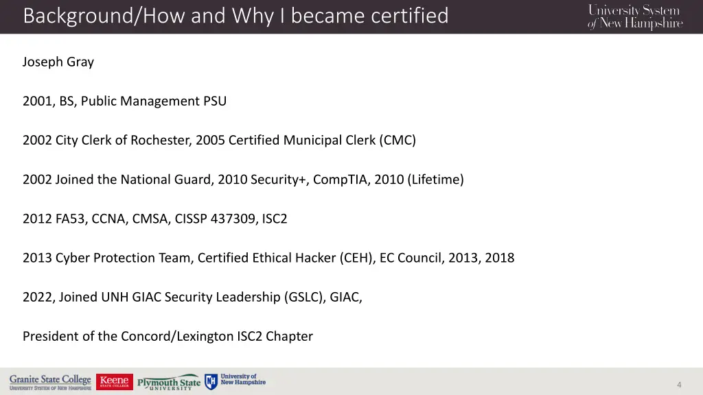 background how and why i became certified