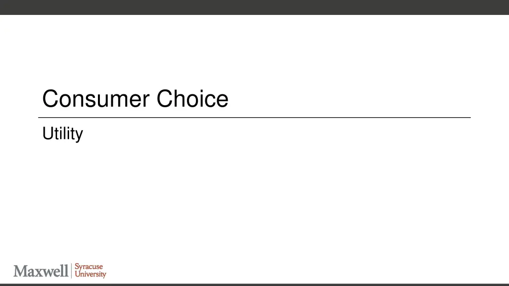 consumer choice