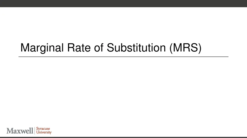 marginal rate of substitution mrs