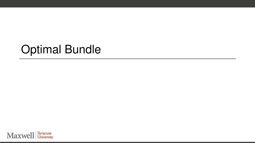 optimal bundle