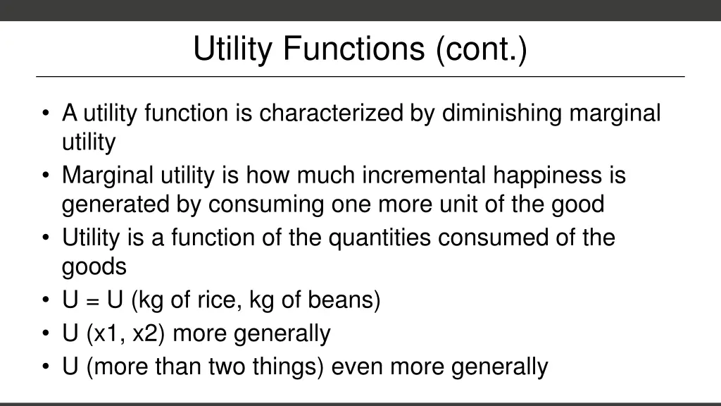 utility functions cont