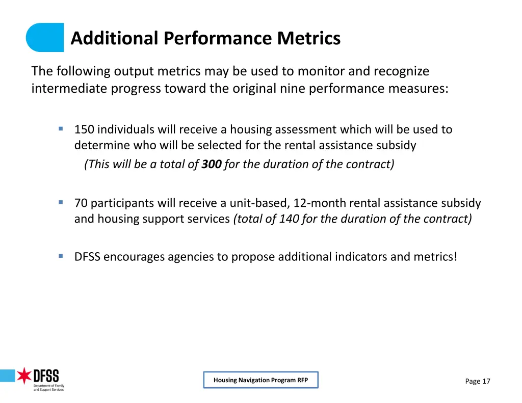 additional performance metrics