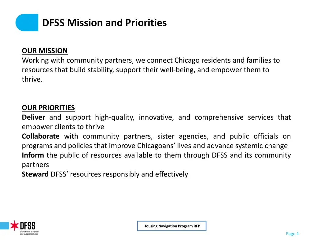 dfss mission and priorities